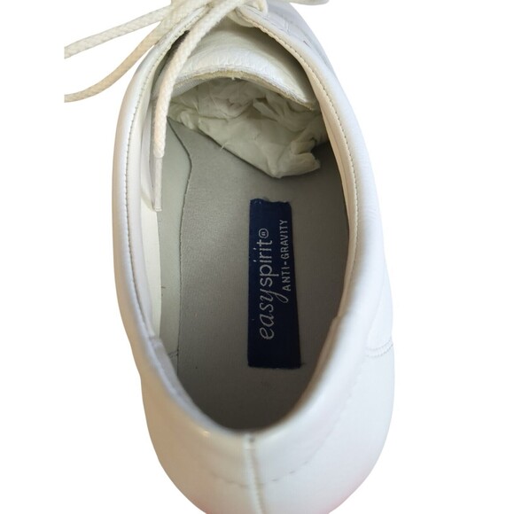 Easy Spirit Womens Anti- Gravity Closed Toe Oxfords White Leather 7B comfort - Picture 7 of 10